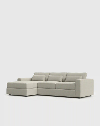 Ashford Deep Seat Chaise Sectional in Performance Basketweave