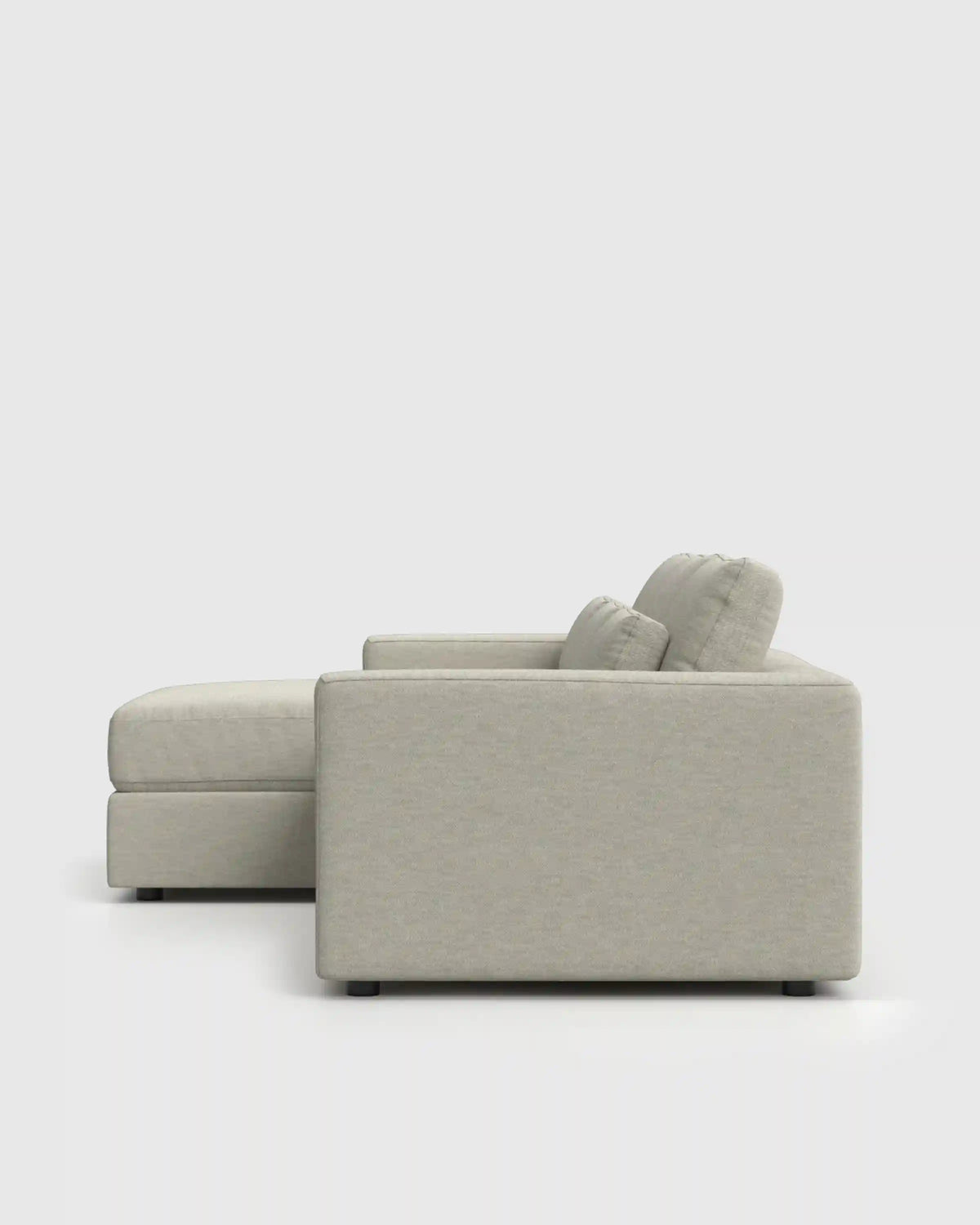 Ashford Deep Seat Chaise Sectional in Performance Basketweave