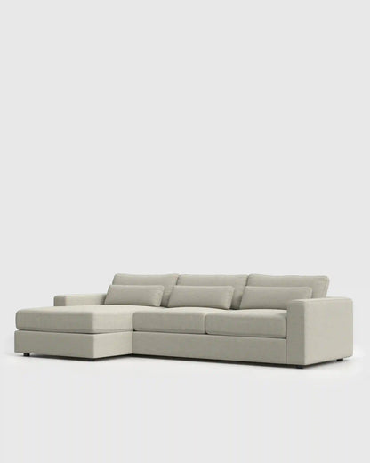 Ashford Deep Seat Chaise Sectional in Performance Basketweave