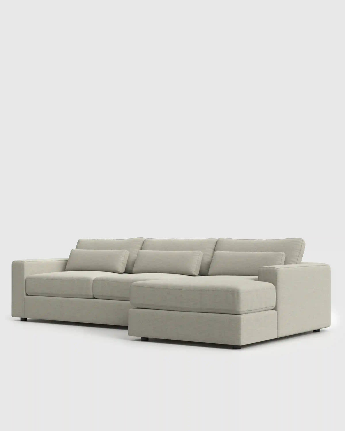 Ashford Deep Seat Chaise Sectional in Performance Basketweave