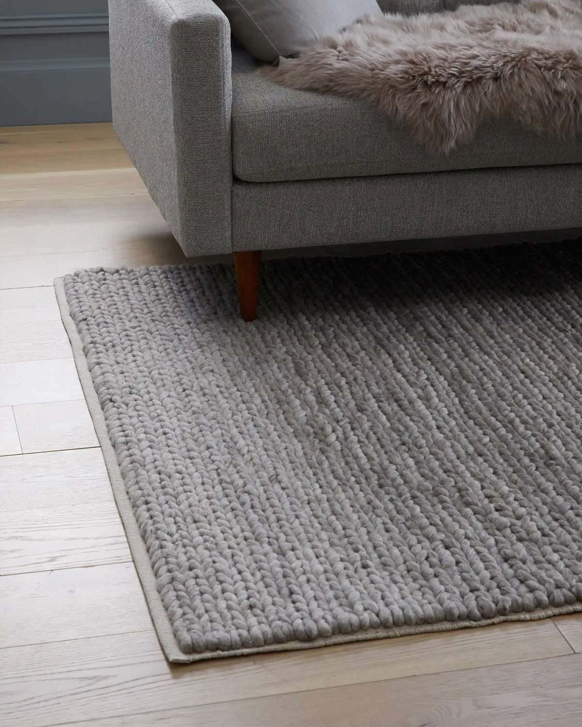 Chunky Hand Braided Wool Rug