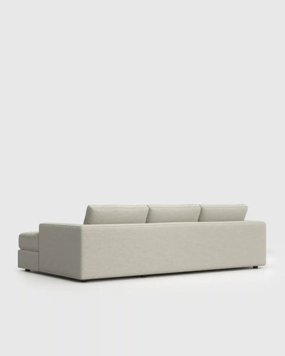 Ashford Deep Seat Chaise Sectional in Performance Basketweave