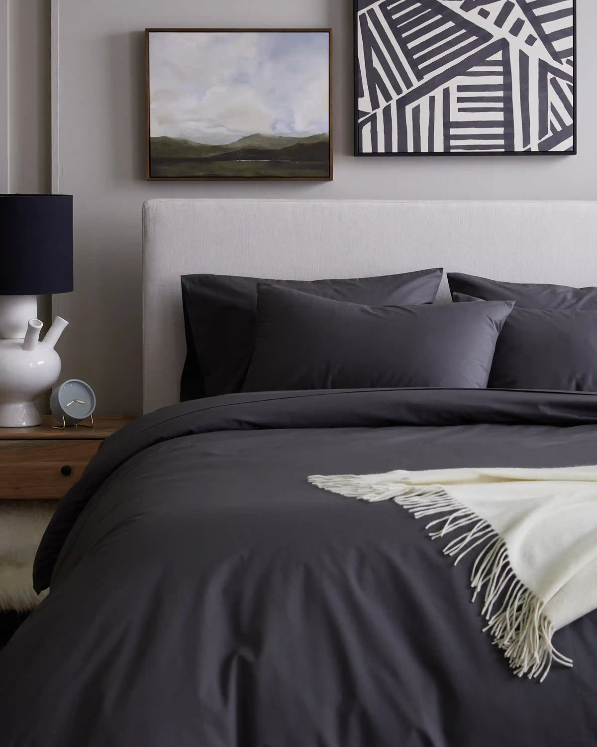 Organic Crisp Percale Duvet Cover Set