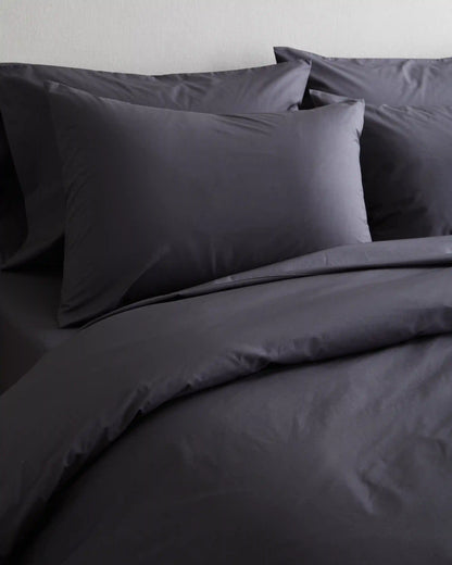 Organic Crisp Percale Duvet Cover Set