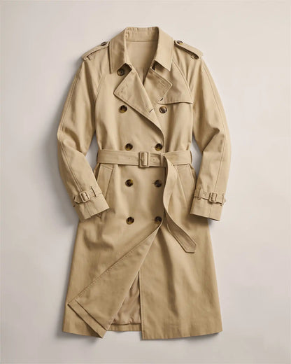 Comfort Stretch Long Trench Coat