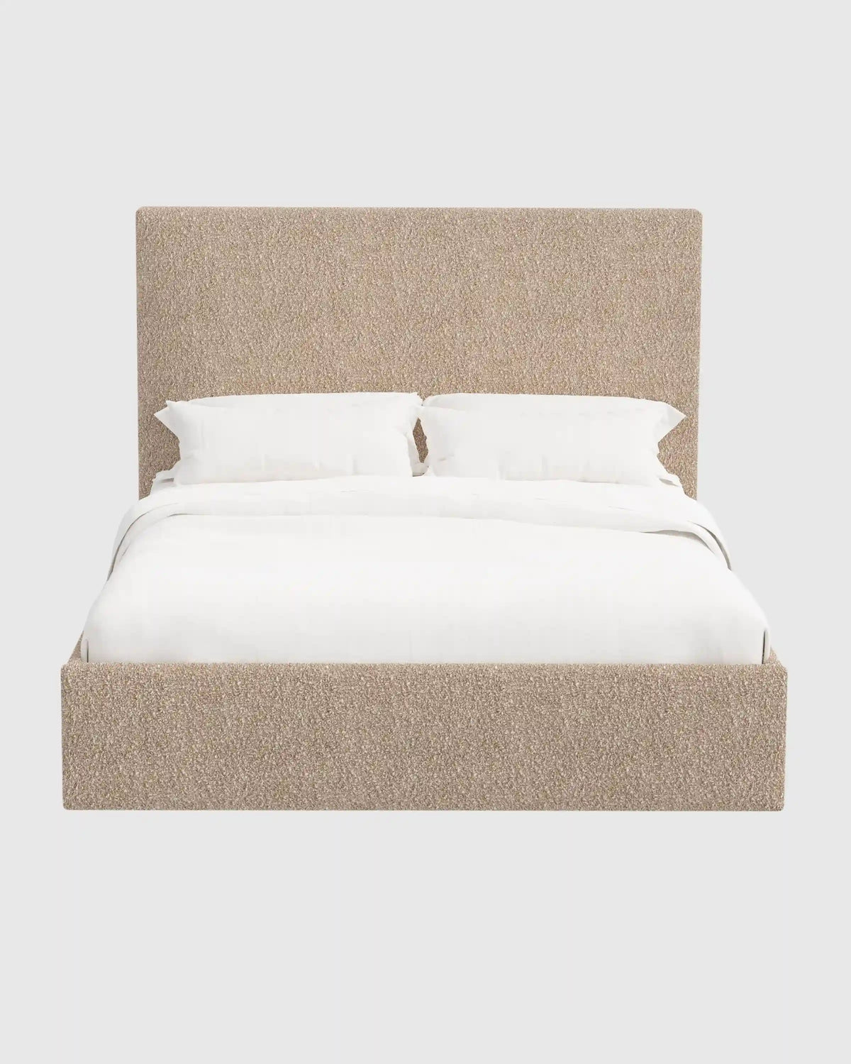 Plush Boucle Square Bed
