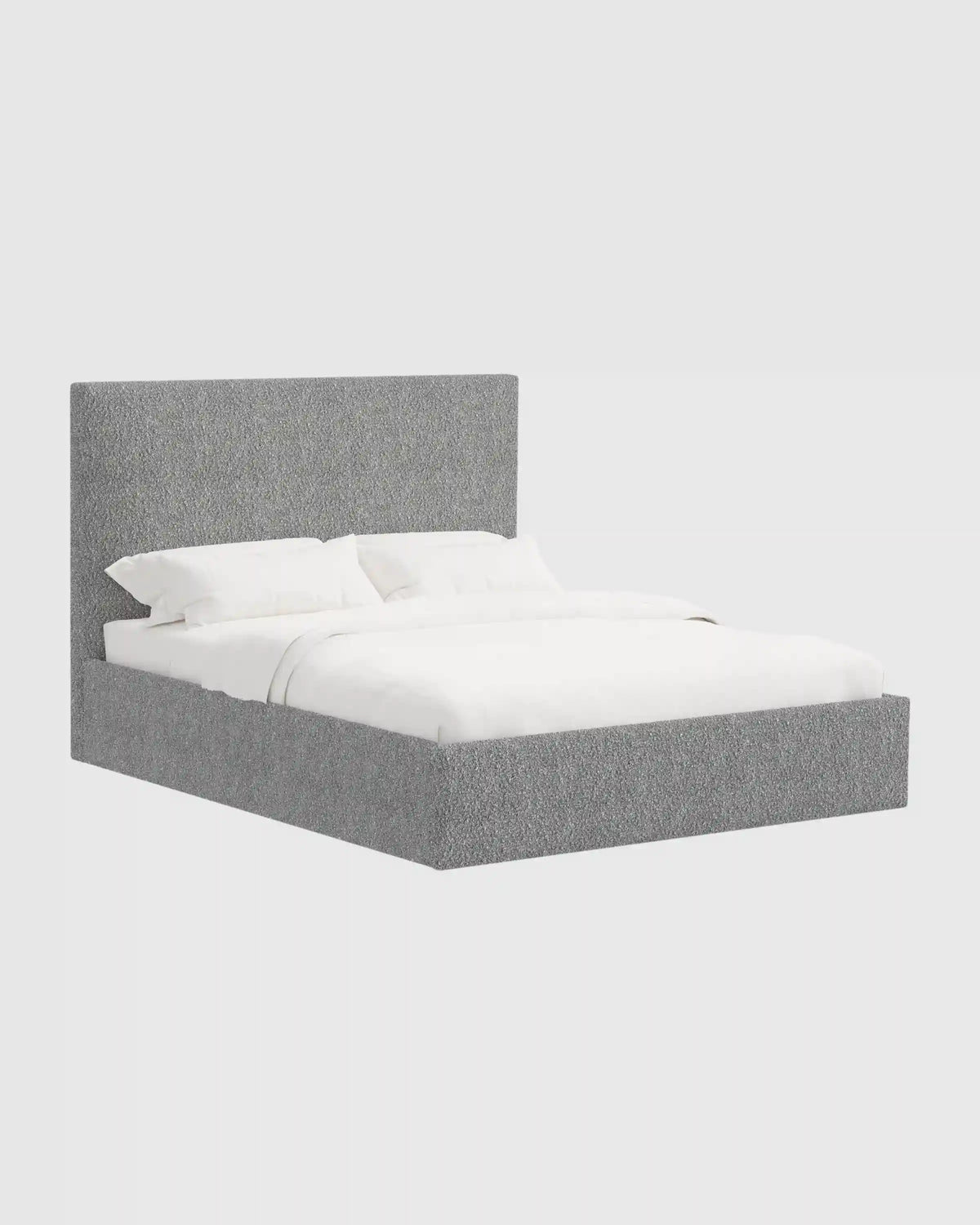 Plush Boucle Square Bed