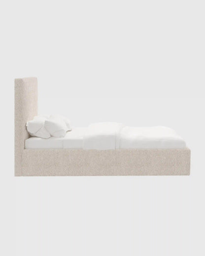 Plush Boucle Square Bed