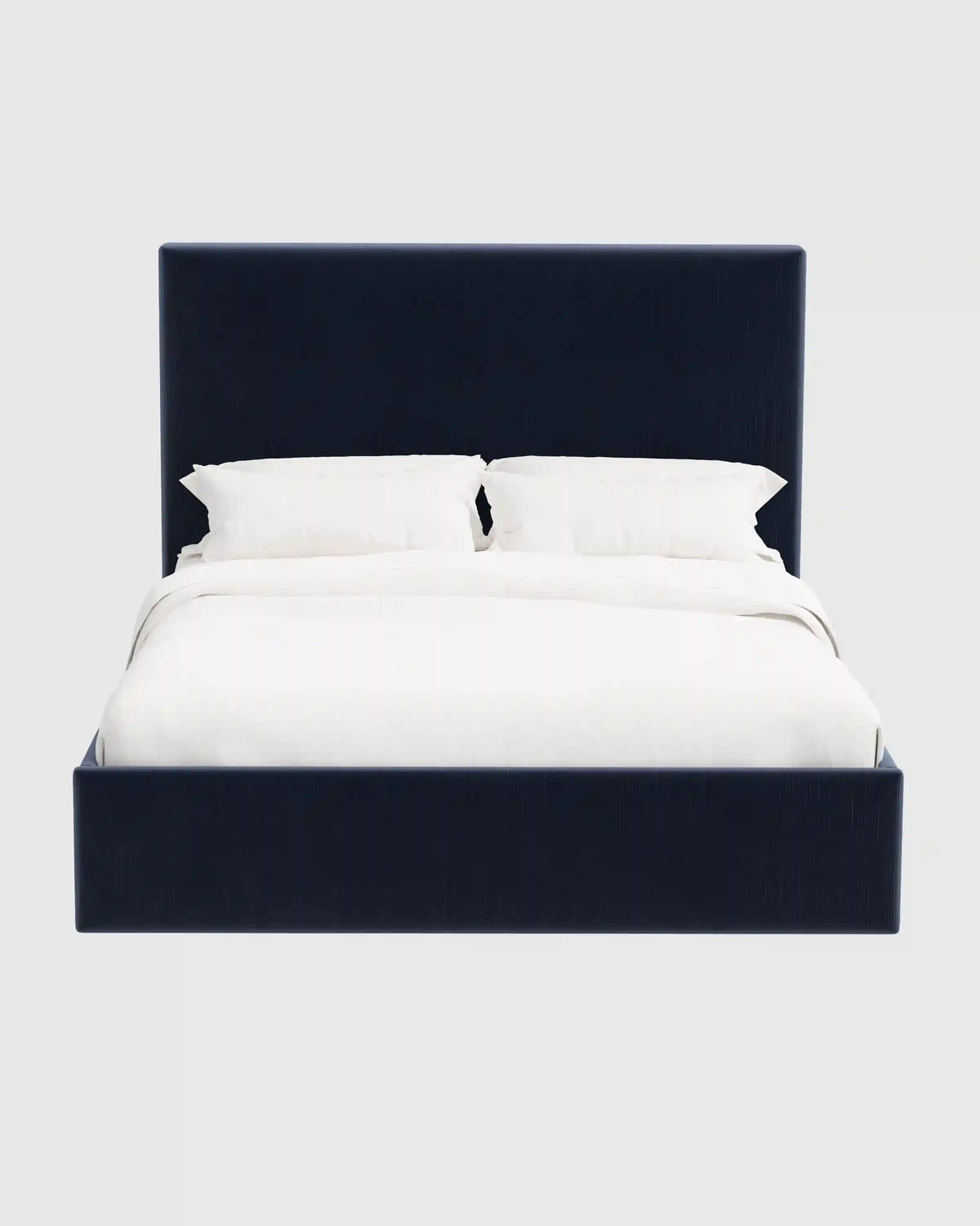 Square Bed in Performance Velvet