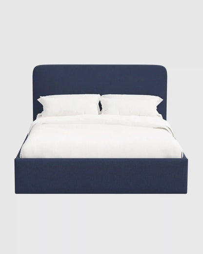100% Linen Curved Bed
