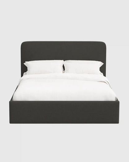 100% Linen Curved Bed