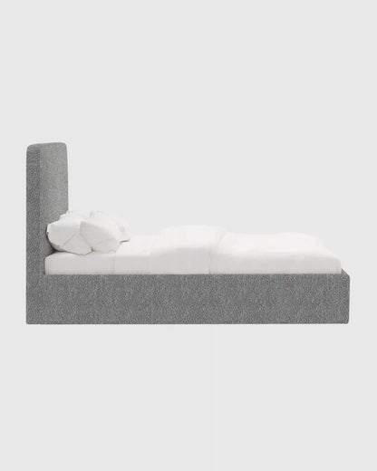 Plush Boucle Curved Bed