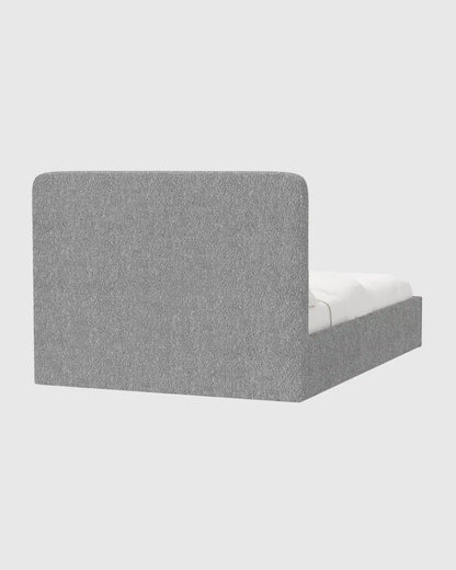 Plush Boucle Curved Bed