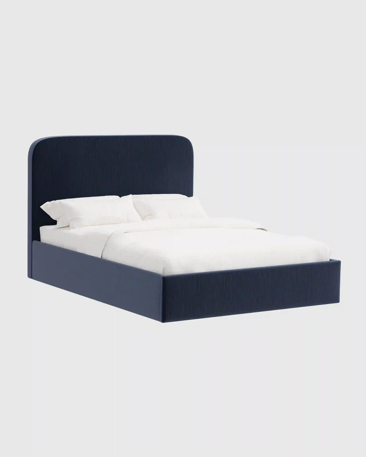 Curved Bed in Performance Velvet