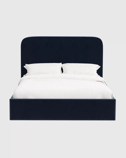 Curved Bed in Performance Velvet