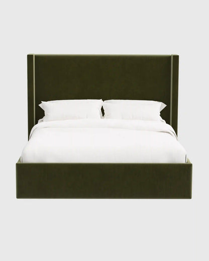 Wingback Bed in Performance Velvet