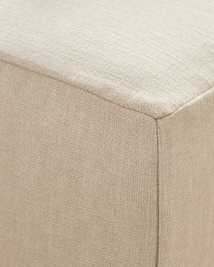 Ellery Slipcover Ottoman in Performance Linen