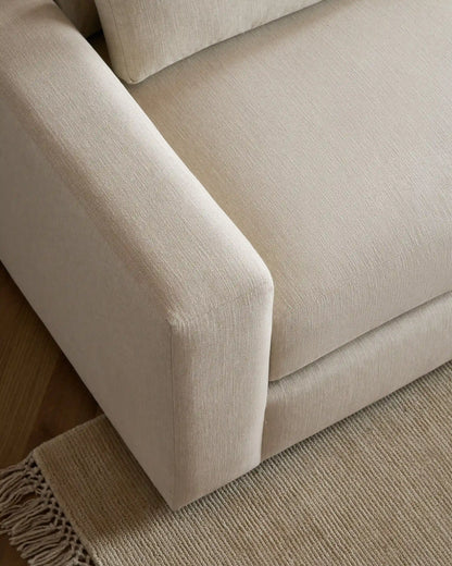 Ashford Deep Seat Chaise Sectional in Performance Basketweave