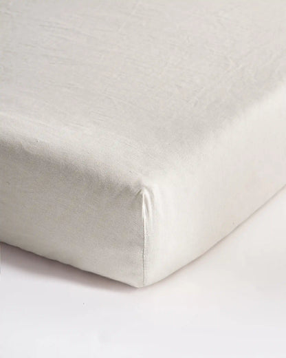 European Linen Fitted Crib Sheet