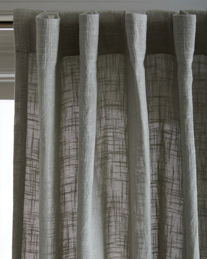 Cotton Sheer Curtain Set (Set of 2)