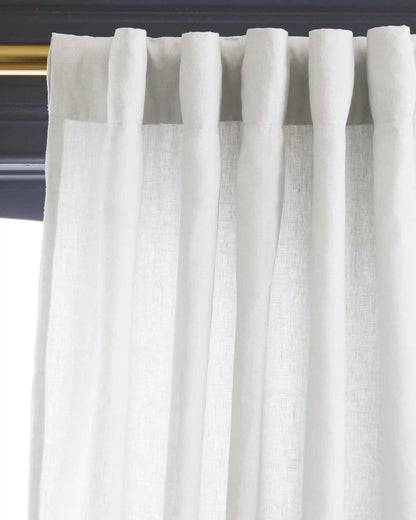 European Linen Curtain - Single Panel