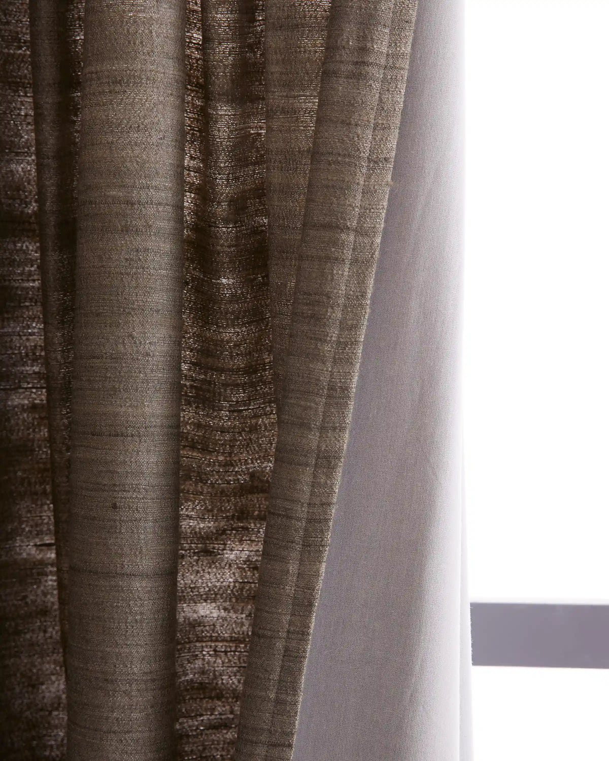 Raw Silk Curtain - Single Panel
