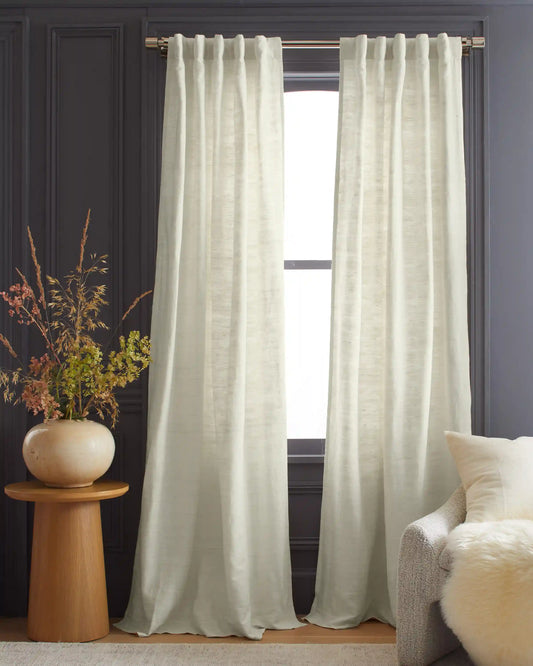 Raw Silk Curtain - Single Panel