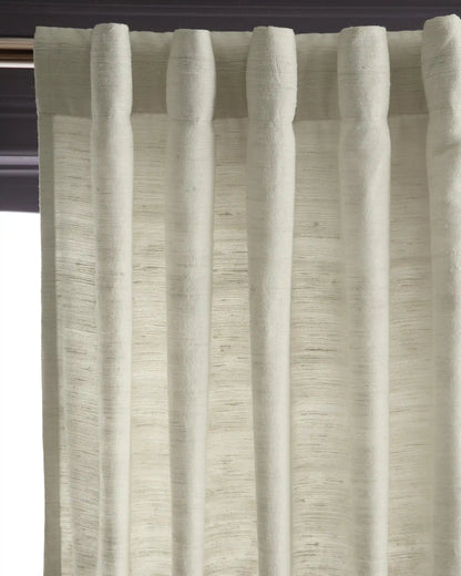 Raw Silk Curtain - Single Panel