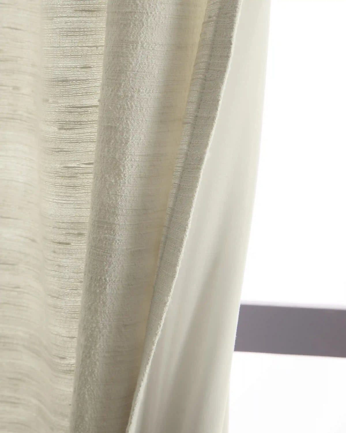 Raw Silk Curtain - Single Panel