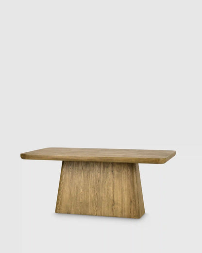 Rustic Oak Plinth Dining Table