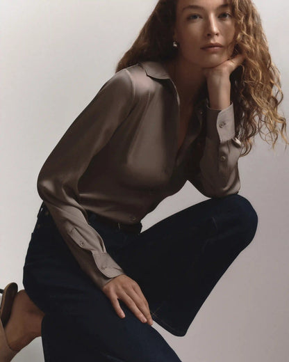 Washable Stretch Silk Blouse