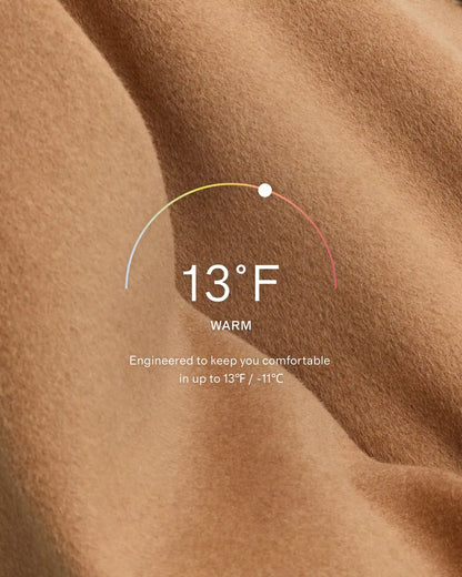 Double-Faced Merino Wool Scarf Coat