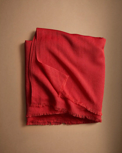 Featherweight Cashmere Silk Frayed Edge Scarf