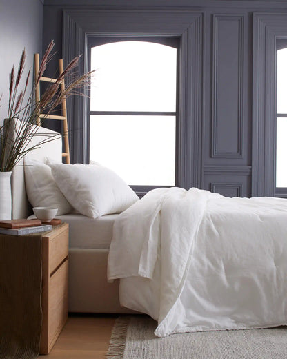 European Linen Essential Quilted Sham Set