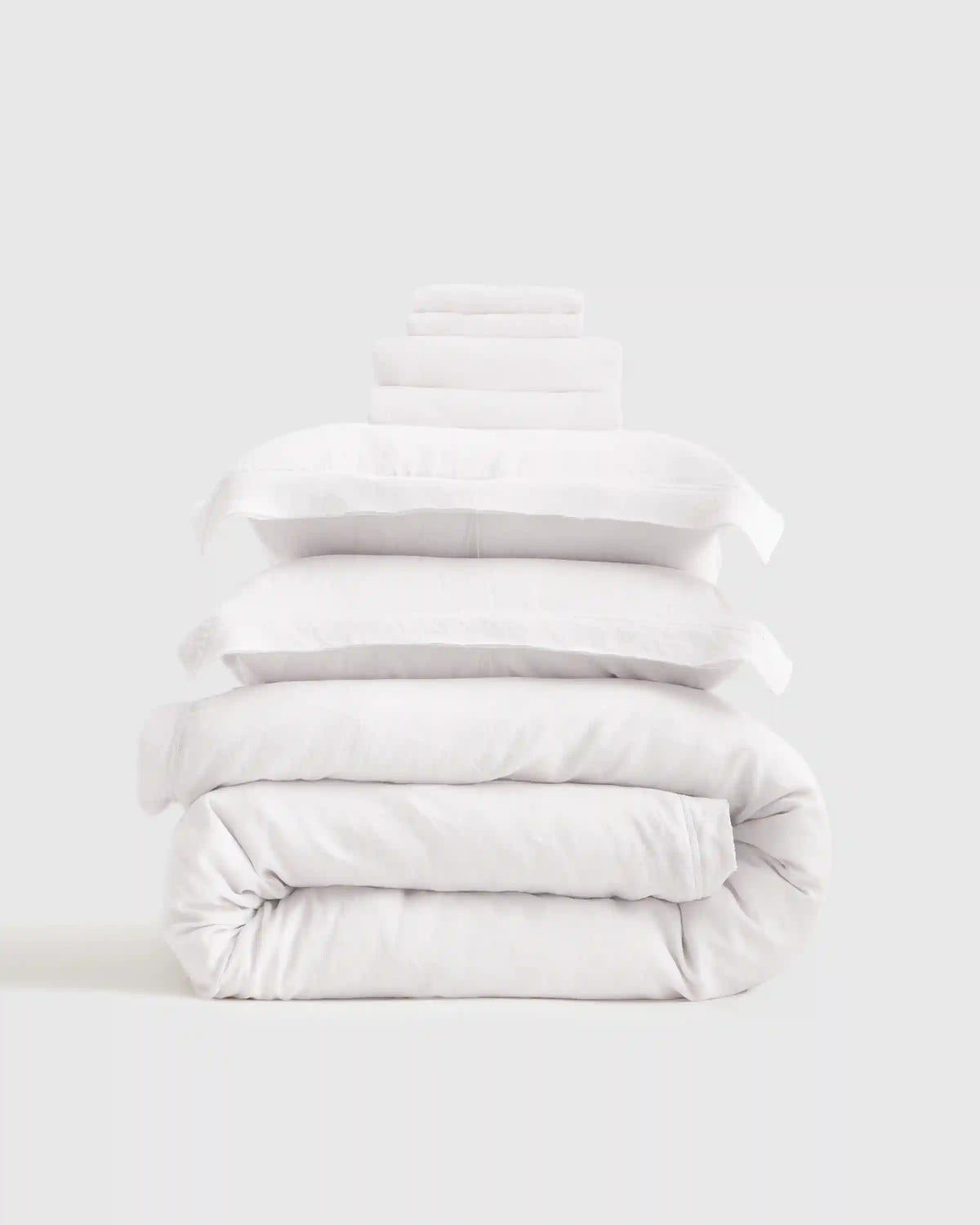 European Linen Double Flange Deluxe Bedding Bundle