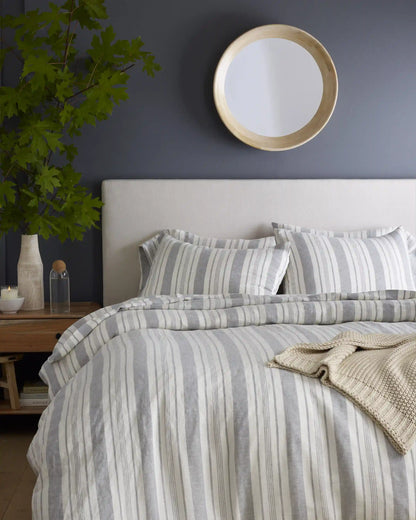 European Linen Modern Stripe Sham Set