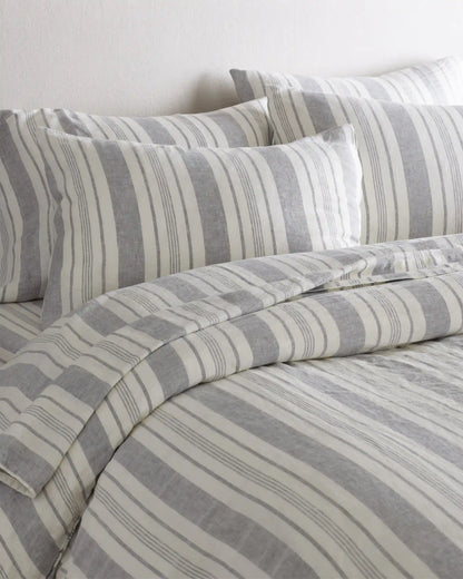 European Linen Modern Stripe Sham Set