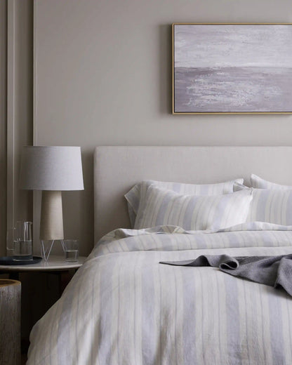 European Linen Modern Stripe Sham Set