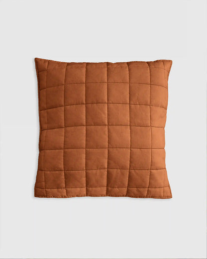 European Linen Box Quilted Euro Sham