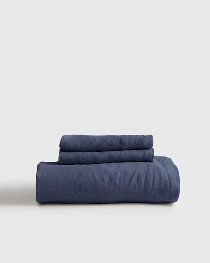 European Linen Fitted Sheet Set