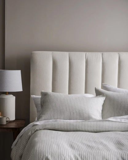 European Linen Stripe Deluxe Bedding Bundle
