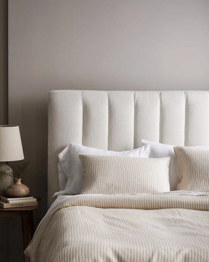 European Linen Stripe Deluxe Bedding Bundle