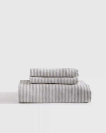 European Linen Fitted Sheet Set