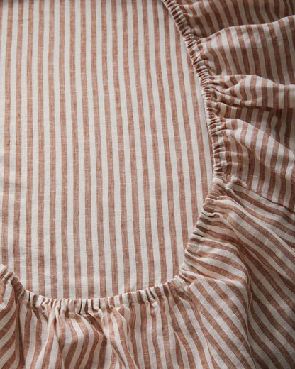 European Linen Stripe Deluxe Bedding Bundle