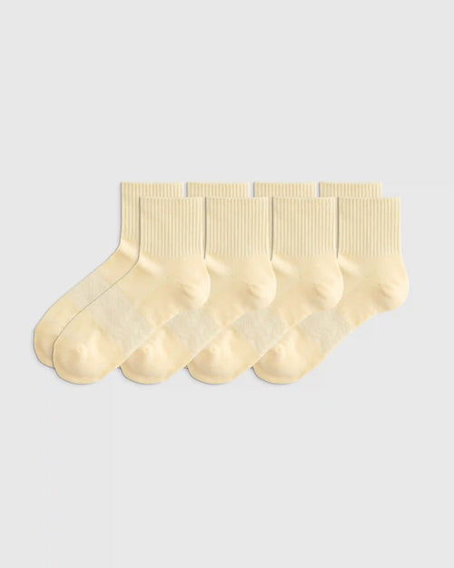 Everyday Cotton Solid Quarter Socks (4-Pack)