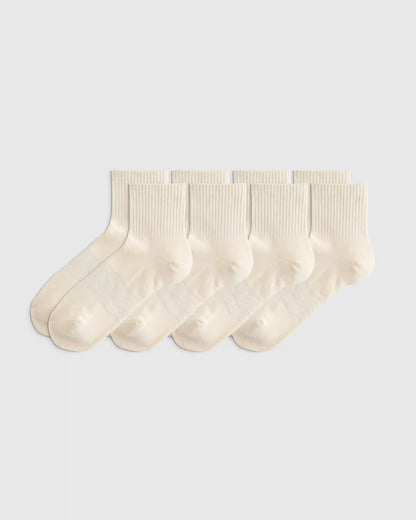 Everyday Cotton Solid Quarter Socks (4-Pack)