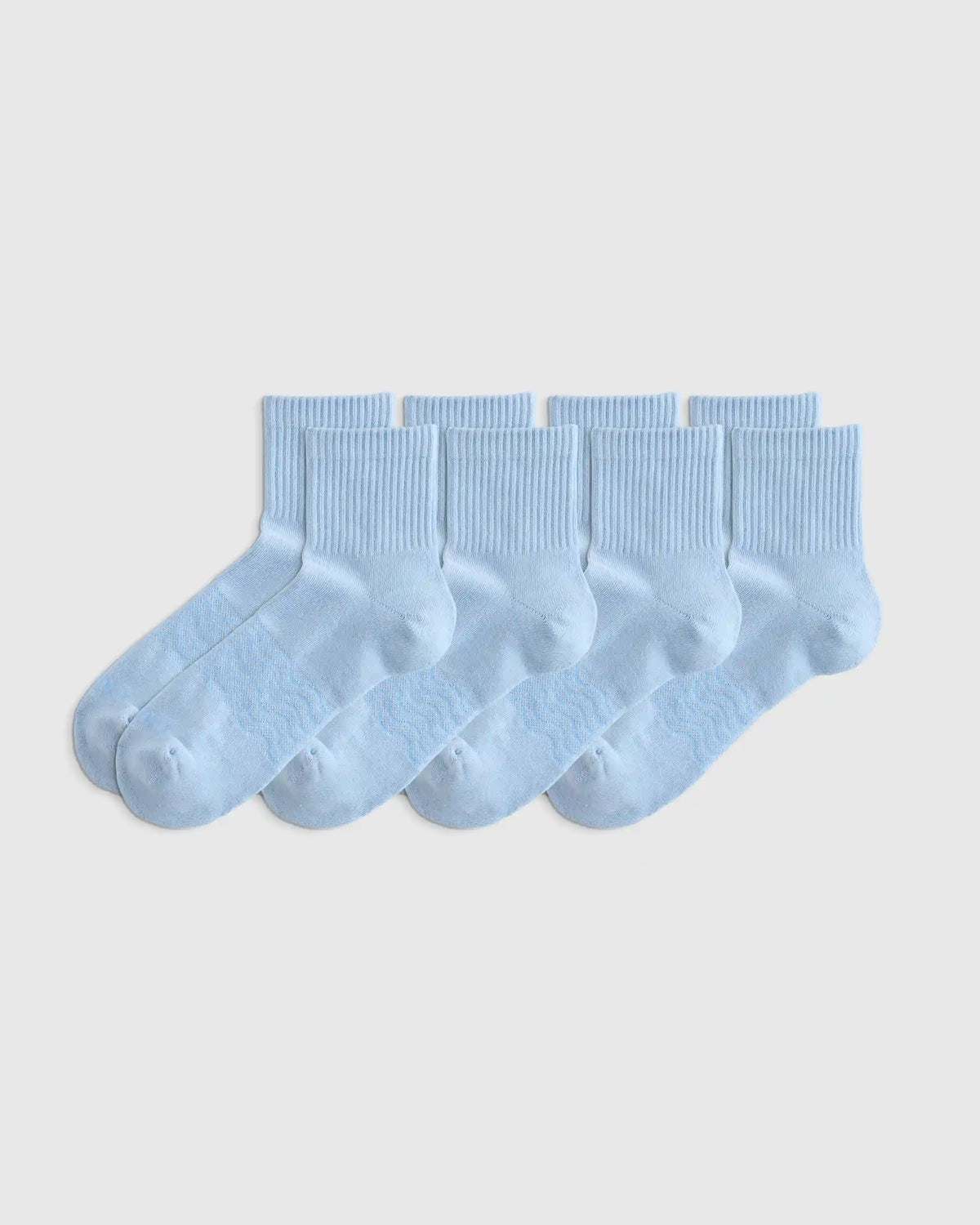 Everyday Cotton Solid Quarter Socks (4-Pack)