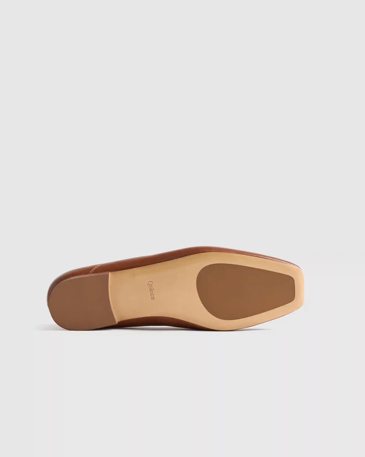 Italian Leather Square Toe Ballet Flat