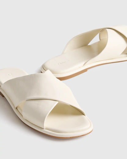 Italian Leather Crossover Slide