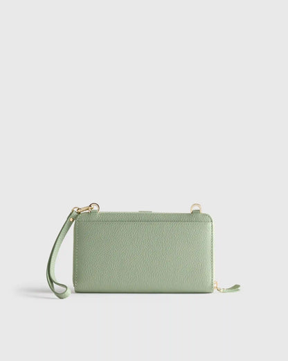 Italian Leather Phone Wallet Crossbody